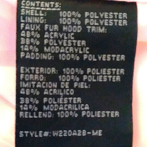 Girl's Sz 7-8 Weathertamer gray/pink puffer coat - Picture 7 of 8